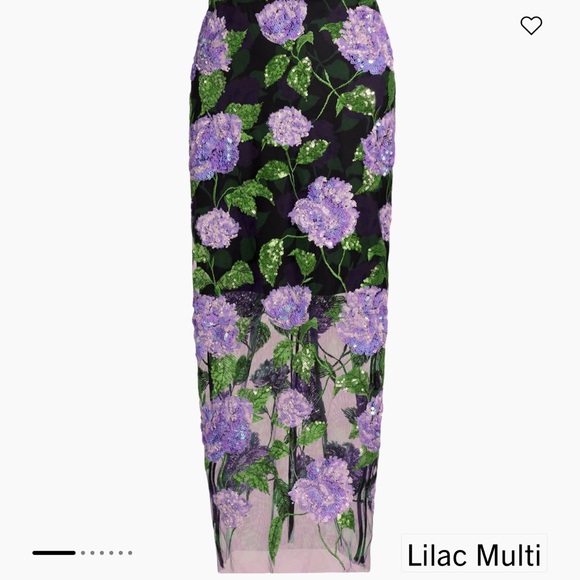 Purple Sequin Maxi Pencil Skirt for Resort Wear